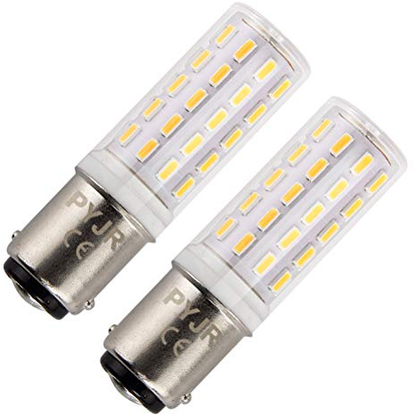 B15 Bombilla 5W Led, PYJR Doble Bayoneta Sbc, AC220V Blanco CáLido 3000K 400Lm, Equivalente HalóGena De 45W, Non-Dimmable, Para MáQuinas De Coser, Remalladoras Y FrigoríFicos. (2 Piezas)