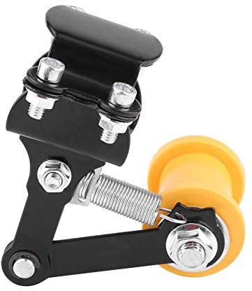 Tensor de cadena - Ajustable de ajuste Tensor de cadena Perno en el rodillo Accesorios modificados for motocicleta Herramienta universal Negro