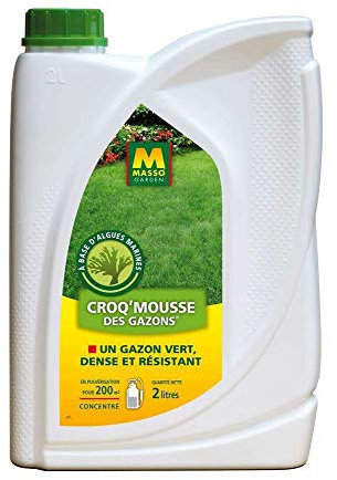 Engrais - MASSO GARDEN - 242316 - Croq'Mousse des gazons - 2 L