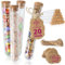 WeddingTree 20 x Reagenzglas mit Korken Glas 18 x 105 mm – Mit Juteschnur und Anhänger – Als Gastgeschenk Hochzeitsdeko Gewürzgläser