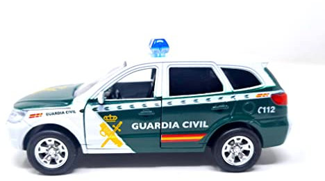 PLAYJOCS GT-8071 Coche Guardia Civil Coche metálico Juguete para niños y coleccionistas.