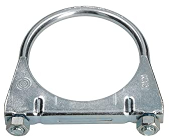 KOTARBAU® Collier de serrage 70 mm pour tuyau d'échappement - Boulons en U pour montage d'antennes, de tuyaux, de mâts, de colliers de serrage universels pour raccords de tuyaux.