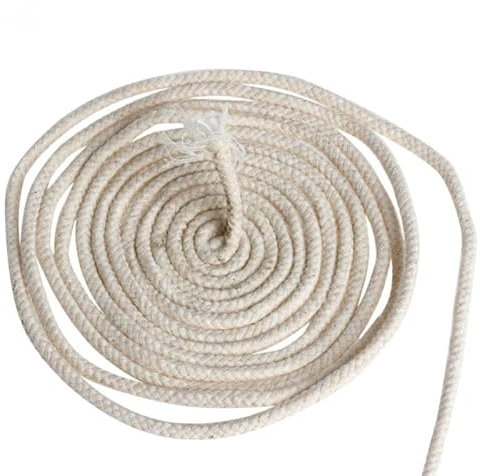 Mechas de repuesto para lámpara de aceite de 10 m, 2 mm, mecha de vela redonda trenzada para lámparas de alcohol y velas, suministros hechos a mano para hacer velas