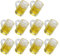Toddmomy Home Decor 10pcs Mini Beer Cup Mini Beer Steins Mug Beer Tasting Glasses Cups for Miniature Accessories Kids Toys