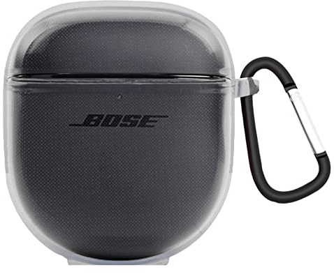 GIOPUEY Clear Case Compatible with Bose QuietComfort Earbuds II/Ultra 2023, Ultra-thin soft Cover, Slim-Fit,Anti-Fall,Not Easy to Dirty - Clear