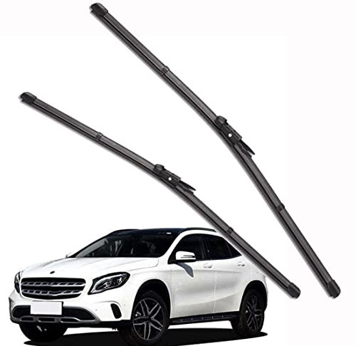 QHYTL Scheibenwischer Für Auto Scheiben Wiper Blades Für GLA Class x156 2013-2015 Wischerblatt Vorne Wischblätter Gummi Windshield Wipers 24 19 fit Pinch-Tab Arme