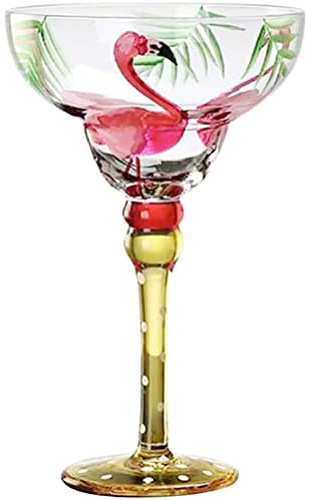 DOITOOL Flamingo-Martini-Gläser Coupé-Cocktailgläser Exquisite -Coupé-Gläser Für Cocktails Für Zuhause Bar Restaurants Partys