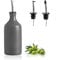 Sweejar Home Bottiglia dispenser per olio d'oliva, in porcellana, opaca, protegge l'olio per ridurre l'ossidazione, adatta per la conservazione di olio, aceto, salsa di soia e altri liquidi, 1 pezzo,