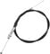Partuto 1 Pc 120cm Universal Throttle Cable Wire for ATV - Metal Black