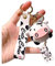 Cartoon Anime Doll Kuh Schlüsselanhänger niedlich Tasche Anhänger Persönlichkeit Zubehör Auto Kreativ Kleines Geschenk Weiß (White-Cow), weiß, One size
