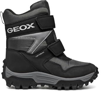 Geox J Himalaya Boy B ABX, Scarpone da Neve, Anthracite/Black, 29 EU