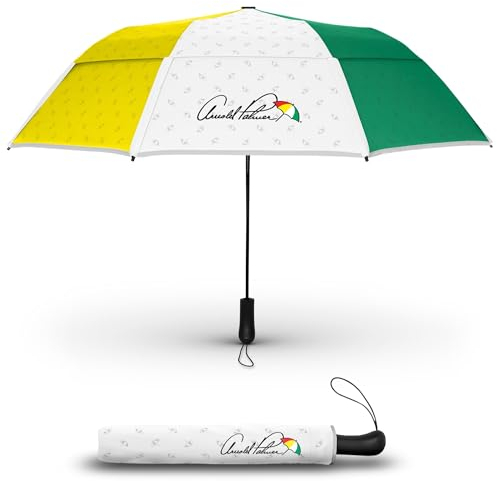 Weatherman Arnold Palmer kompakter faltbarer Regenschirm für Auto und Rucksack, winddicht, widersteht Wind bis zu 55 km/h, Schutz vor Wind, Regen und Sonne (klassisch)