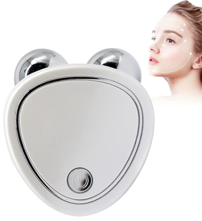 HASAIKA® Gesichts Massagegerät Elektrisch Gesichtsmassagegerät gegen Falten, Hals-Gesichtsmassagegerät zur Hautstraffung & Lifting, Weiß