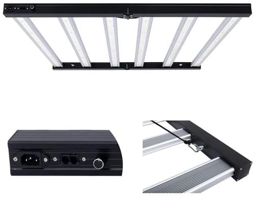 720W LED Grow Light for Indoor Plants With Dimmer Controller - Electronic Kit, Full Spectrum, 108 cm x 105 cm x 5 cm
