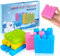 Agoer 6 Stück Kühlakkus für Kühltasche, 4 Farben Kühlelemente Kleine 7.5 x 7.5cm - Mini Kühlpads Ice Packs, Kühlpack für Brotdose Lunchbox Kühlbox