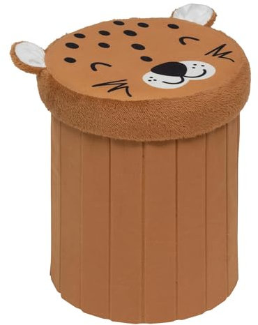 Atmosphera - Kindersitzsack Leopard faltbar anoki orange d30x36cm