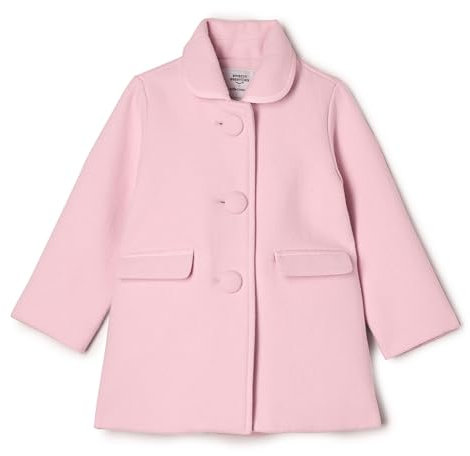Amazon Essentials x Sofia Grainge Cappotto in Misto Lana Bambine e Ragazze, Rosa, 3 Anni