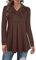 Datuhao Longpullover Damen Elegant Strick Lässig Mit Kragen Langarm Hoodie Oversize Lang Tunika Winter Warm Einfarbig Sweatshirt Ohne-Kapuze