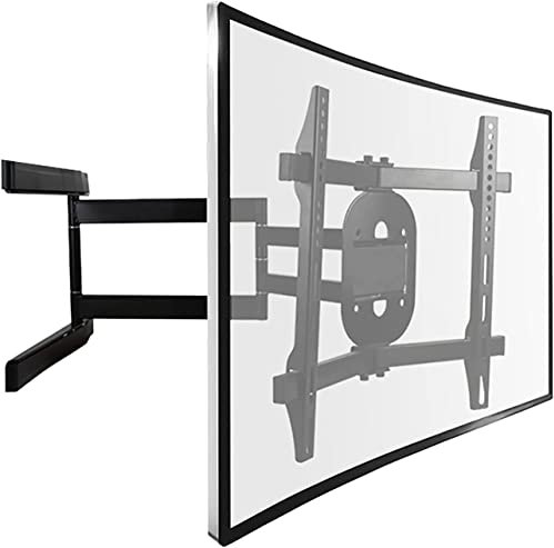 JYMALISA Multifunktionale TV-Wandhalterung, TV-Halterung, verstellbare TV-Wandhalterung, passend für die meisten 32-65-Zoll-LCD-Curved-TVs, mit Einer Tragkraft von 35 kg, neigbar, schwenkba