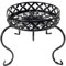 Fiita Pflanzenständer, Schwerlast Blumenständer Schwarz Pflanzenregal Outdoor, Rostfreies Eisen Pflanzständer Blumenbank für Innen Mehrere Pflanzenvitrine, Metall Blumentreppe Dekoständer