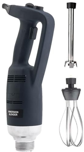Commercial Hand Blender Set - Immersion Blender with Stainless Steel Stirrer and Egg Beater, Variable Speed 8000-18000 rpm - Electric Stick Blender for Mashed Potatoes, Creams, Mayonnaise