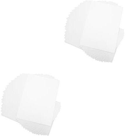 NUOBESTY 2 Sätze Laminierte Selbstklebende Folie Film Holografisches Laminat Pvc Foto Laminierfolie Selbstklebende Transparentfolie Bedruckbare Fotoklebefolie Fotoalbum Aufkleber 25 Blatt*2