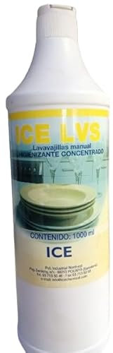 BALSAT ICE LVS Lavavajillas Manual Higienizante Concentrado - 1L, Eficaz Contra Grasa y Bacterias, Fórmula Alta Concentración, Ideal para Uso Profesional en Cocina y Restaurantes