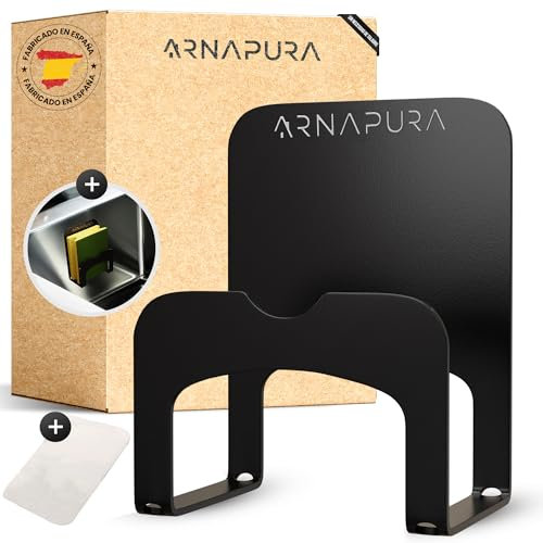 ARNAPURA Soporte Estropajo Fregadero | Incluye Adhesivo 3M para instalarlo sin taladrar | Soporte Porta Estropajos Fregadero y Organizador de Fregadero (Negro)