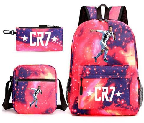 Teenager Jungen und Mädchen leichte College Rucksack wasserdichte Schultasche Set Arbeitstag Tasche(D2)