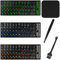 NISENTIA Pack of 3 Russian Keyboard Stickers, Russian Keyboard Stickers, Russian Keyboard Protection, Colourful Russian Alphabet Keyboard Stickers for PC Laptops, Blue, Green, Orange