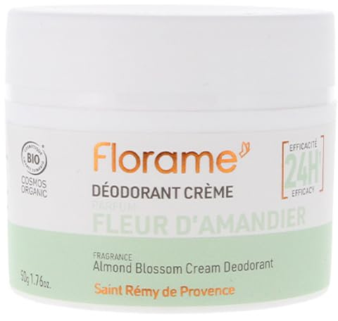 Florame Deodorant Creme 24 Stunden Mandelblüte Bio 50 g