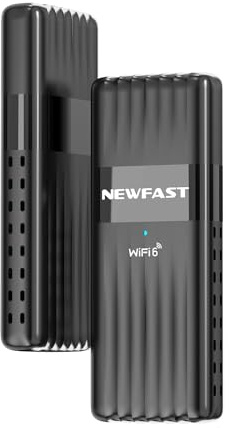 NEWFAST WiFi 6 Dongle AX3000 USB WiFi Dongle for PC/Desktop/Laptop, Dual Band (5GHz/2402Mbps/2.4GHz/574Mbps) USB 3.0 Wireless Adapter for Windows 10/11, High Gain Wifi Receiver for pc