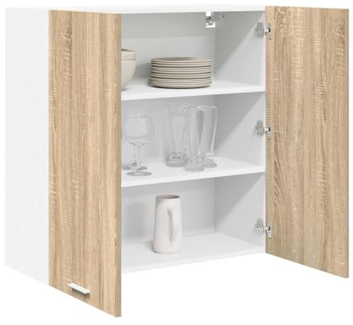 vidaXL Hängeschrank Sonoma-Eiche 80 x 31 x 80 cm Holzwerkstoff