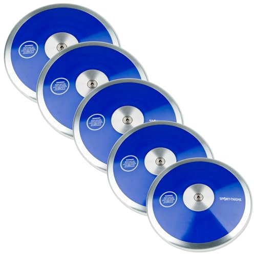 Sport-Thieme Wettkampf Diskus Kunststoff | Wurfdiskus aus Spezialkunststoff u. Metall | In 5 Größen erhältlich: 0,75 kg - 2 kg | Haltbar, robust, verschleißarm | Markenqualität