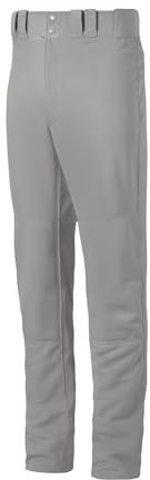 Mizuno Herren Pant G2 Premier Pro Erwachsene Baseballhose mit gesäumtem offenem Unterteil, GRAU, Medium