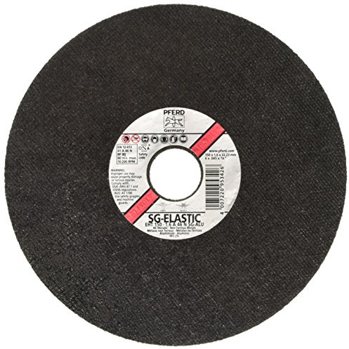 PFERD 953426 Aluminium Trennscheiben, Leistungs-Linie SG, 1.6mm x 22.23mm x 150mm, 25 Stück