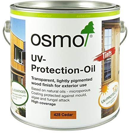 Osmo 428D 2.5 Litre UV Protection Oil with Active Ingredients - Cedar