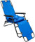 Tumbona Plegable | Cómoda Silla de Playa con Acolchada Amovible 178 cm + Reposacabezas + Reposapiernas + Respaldo Reclinable | Azul