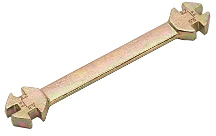 RFX Race-Speichenschlüssel (Gold), universal, 6-in-1, Typ-Größen 5,6 mm - 6,8 mm