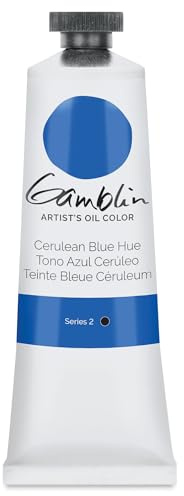 Gamblin Artist Oil, 37ml Tube, Cerulean Blue Hue (1210)