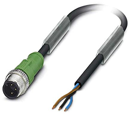 Phoenix Contact SAC-12P-MS/10.0-PVC SCO konfektioniertes Sensorkabel, Stecker gerade/offenes Ende, Länge 10m