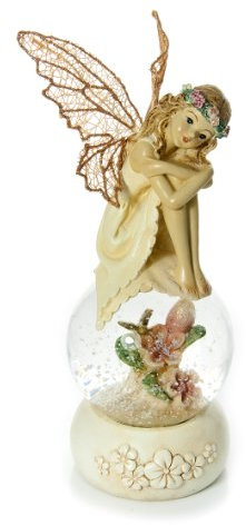 Mousehouse Gifts Schneekugel Ornament Fee Figur Dekoration