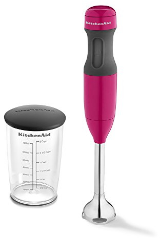 KitchenAid KHB1231CB 2-Speed Hand Blender Electric Mixer, 8, Cranberry