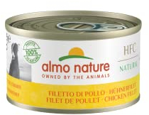 almo nature HFC Natural - Nassnahrung für Hunde mit Hühnerfilet ursprünglich Lebensmittelqualität und Werden jetzt für Hundenahrung erwendet, Hühnerfilet (24x95g)