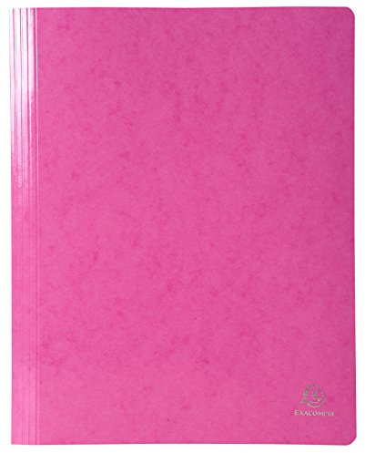 Exacompta 380803B Schnellhefter (Iderama, beschichteter Premium-Manila-Karton, wasserabweisend, 355g, A4) 1 Stück rosa