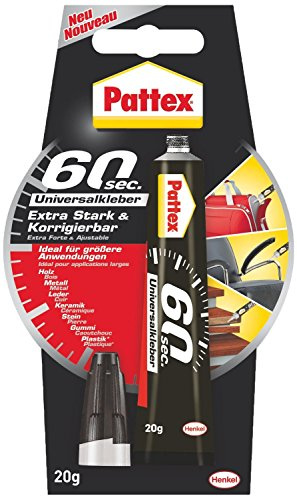 Pattex 60sec. Universalkleber, 20g Tube (5 Tuben Vorteilspack)