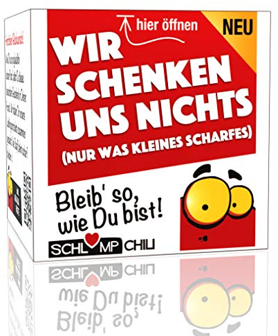 Schlump-Chili⎥Wir schenken uns NICHTS - ein witziges und originelles Geschenk, etwas mehr als nichts. Ein cooles Nix Präsent für Frauen und Männer. fruchtig scharf
