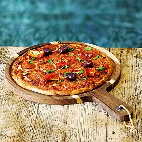 dine@drinkstuff Acacia Wood Serving Board 28.5cm - Serving Platter, Food Presentation