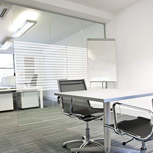 Solar Screen 5,91€/m² Milchglasfolie gestreift Sichtschutzfolie Stratos 152cm Breite Laufmeterware Fensterfolie Selbstklebend Folie Dekofolie mit Streifen/Linien Milchglas