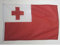 AZ FLAG - Drapeau Tonga - 45x30 cm - Pavillon Nautique Tongien Spécial Bateau Et Extérieur En Maille Bloquée Avec Anneaux Plastiques Intégrés - 30g